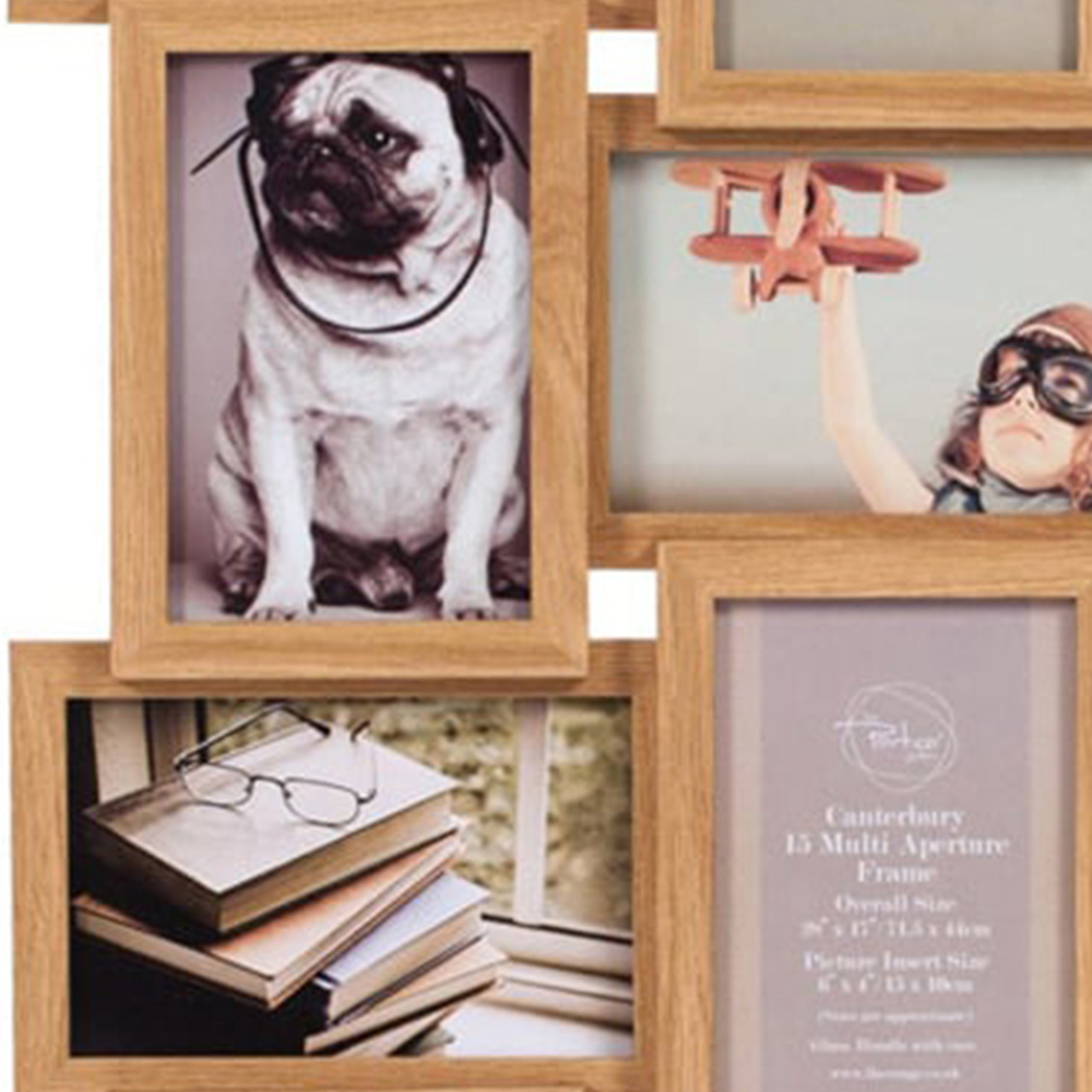 Canterbury Wooden 15 Aperture Frame 6 x 4 inch Image 5