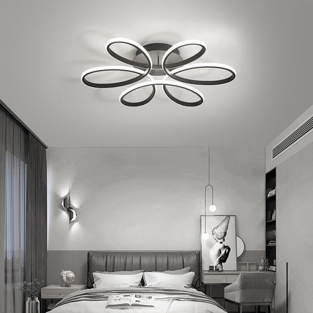 Living and Home Petal LED Semi Flush Ceiling Light Image 8