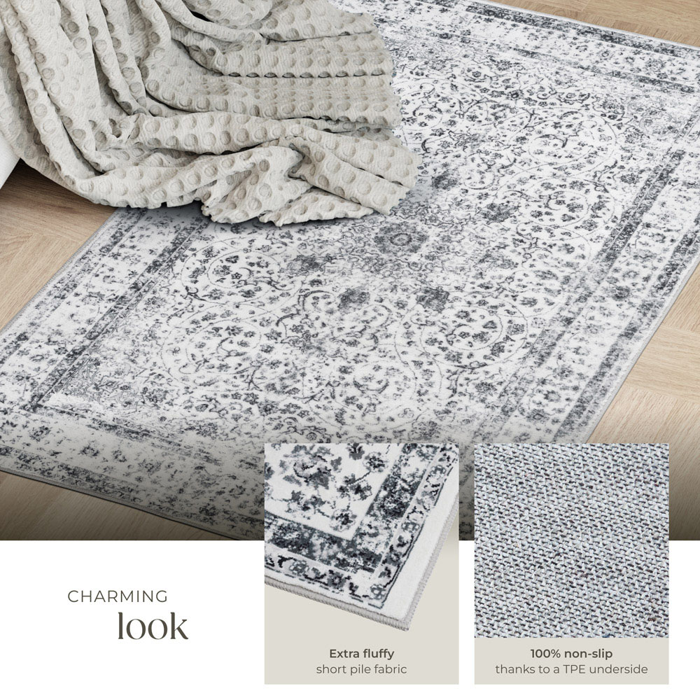 tectake Aliya Washable Rug 110 x 60cm Image 6