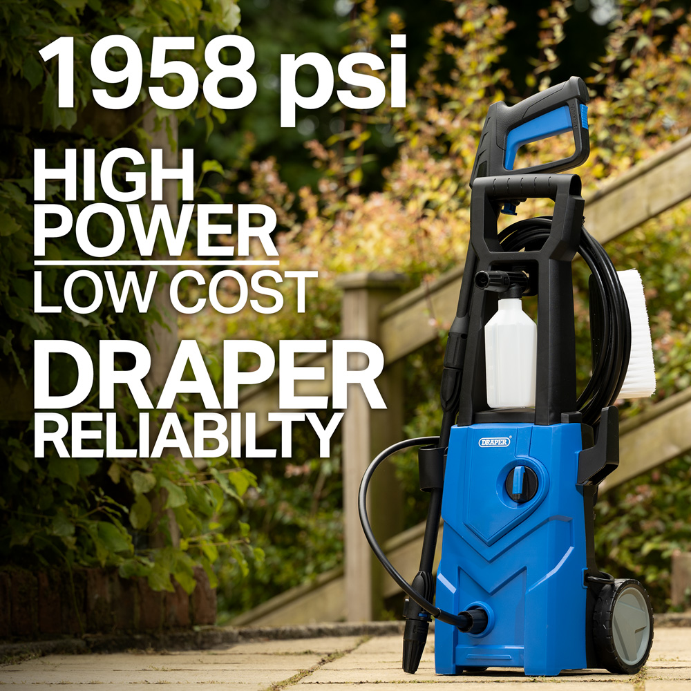 Draper 98676 Blue Pressure Washer 1600W Image 5
