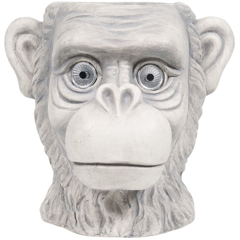 Solar Monkey Planter Grey Image 3