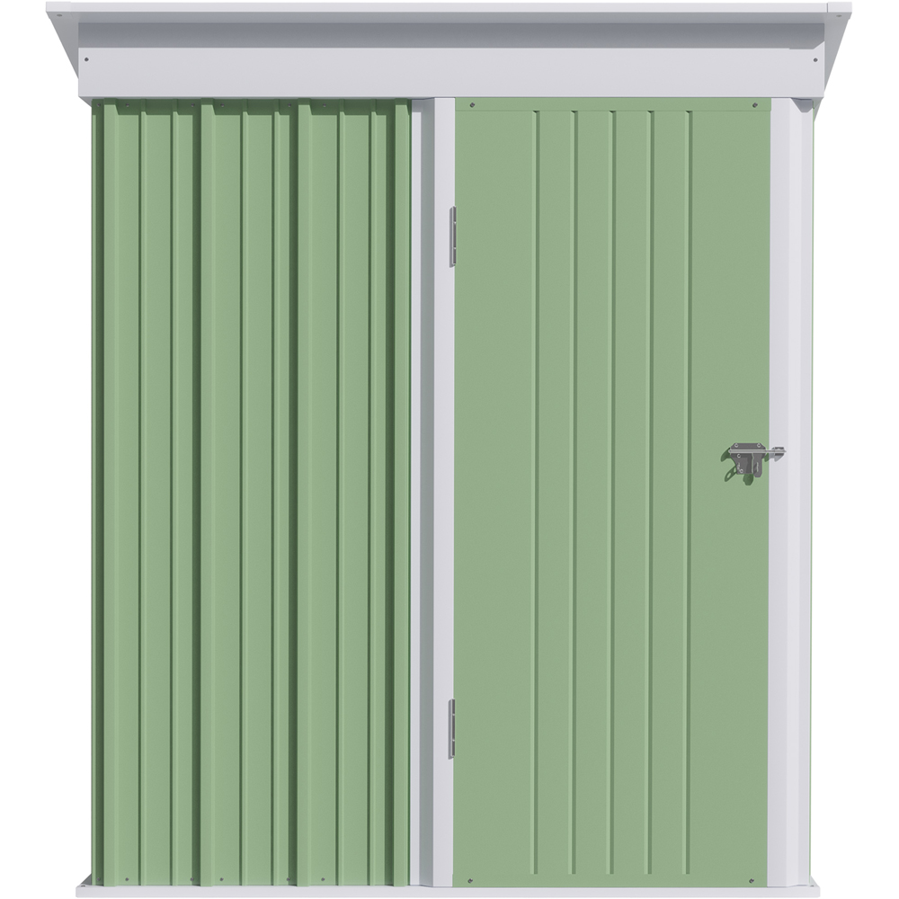 Outsunny 5 x 3ft Green Storage Metal Shed Image 3