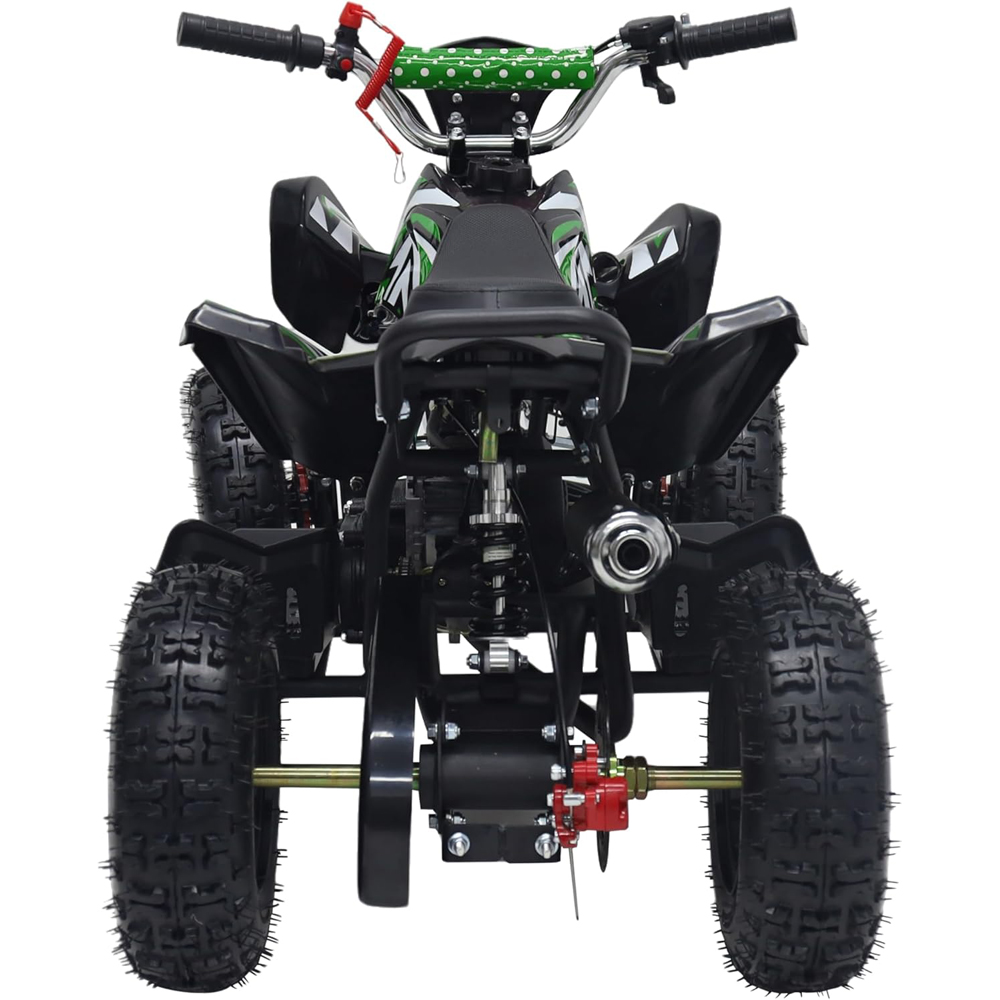 Alivio Kids Green 49cc 2-Stroke Engine Mini Petrol Quad Bike with Disc Brakes 1.8L Image 2