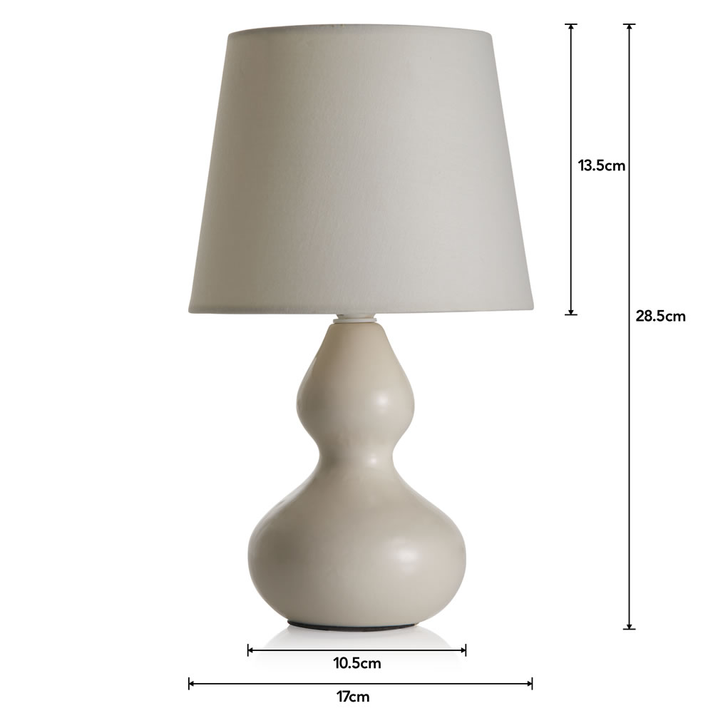 Wilko Parchment Ceramic Lamp Wilko