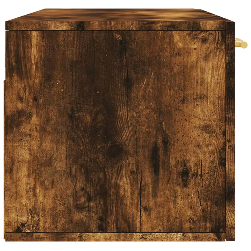 vidaXL 2 Door Smoked Oak Wall Cabinet Image 7
