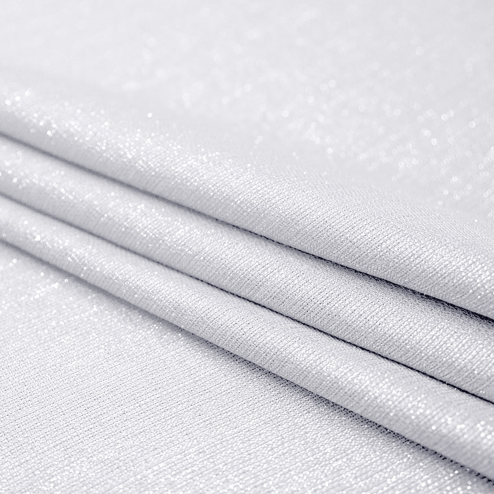 Velosso Alessandria White Shimmer Voile Panel Curtain 137 x 229cm Image 3