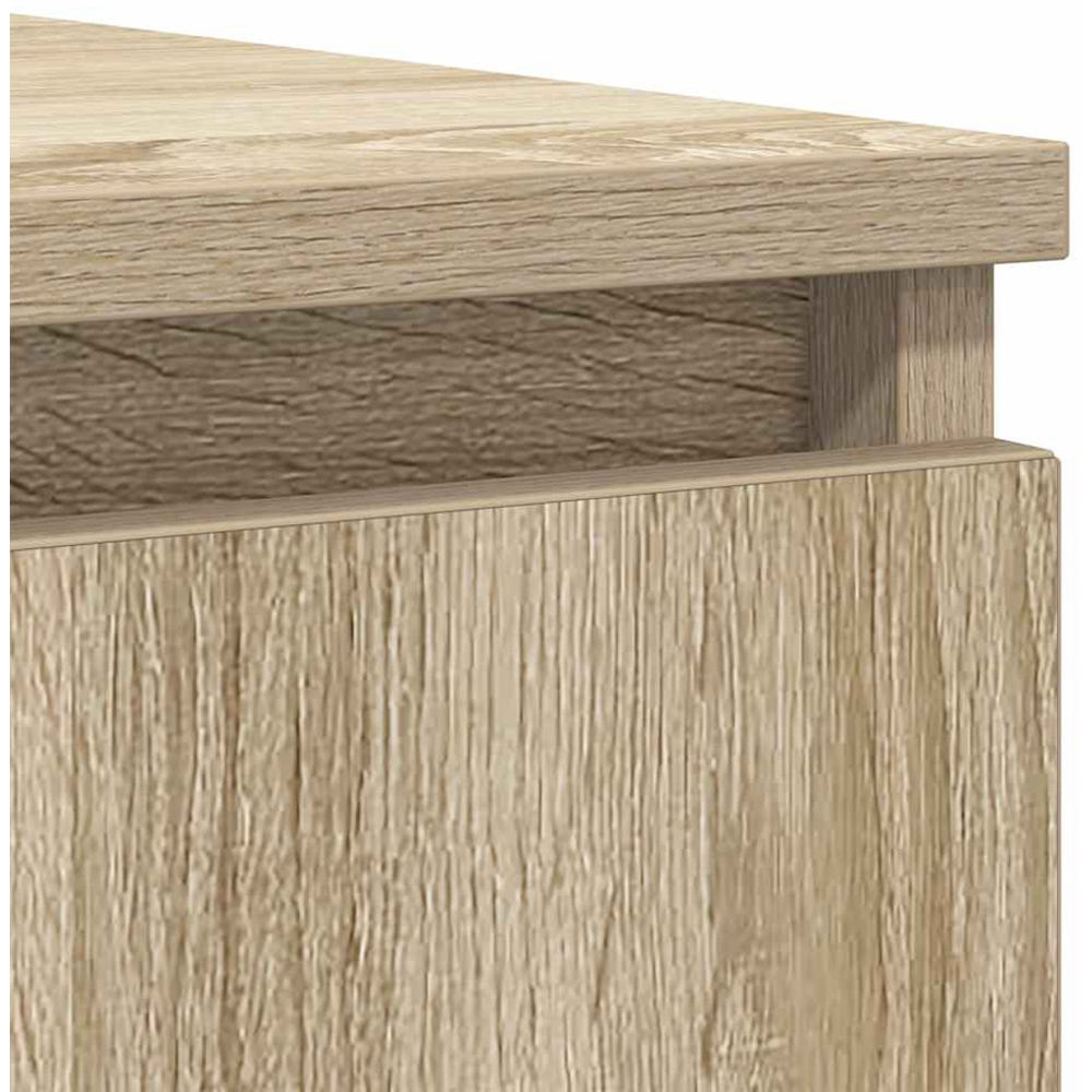 vidaXL 2 Door 4 Drawer Sonoma Oak Sideboard Image 7