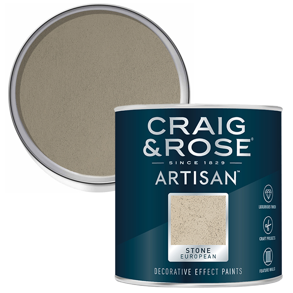 Craig & Rose Artisan Walls & Ceilings Stone European Matt Paint 2.5L Image 1