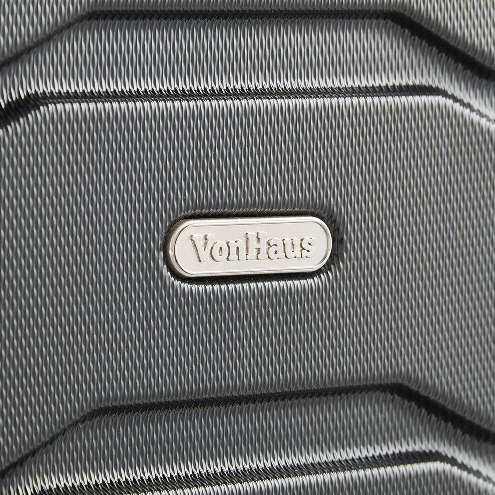 VonHaus Set of 3 Black Hard Shell Luggage Image 8