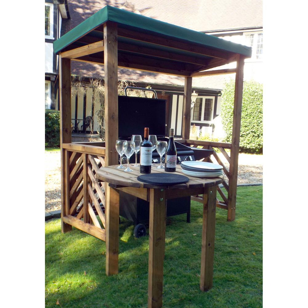 Charles Taylor Dorchester BBQ Shelter with Green Roof Cover Image 8