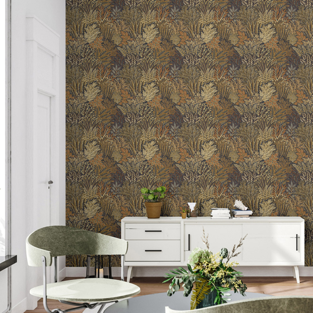 Arthouse Illustrated Foliage Rust Wallpaper Image 3
