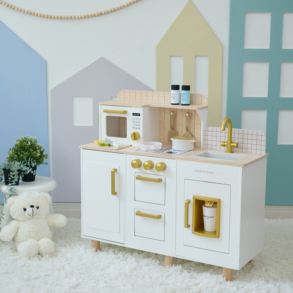 Teamson Kids Little Chef White Hampton Play Kitchen Image 8