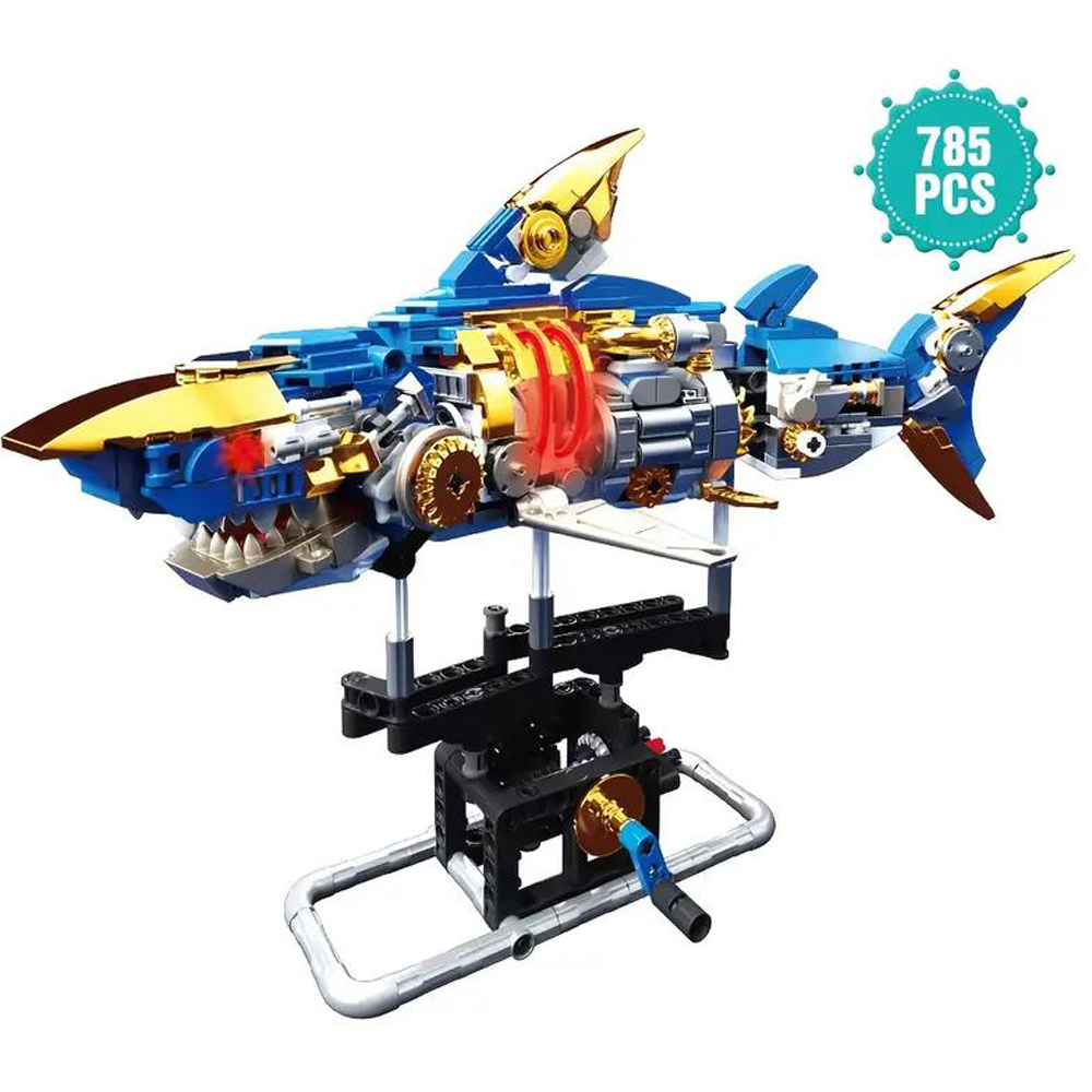 DYZI 687 Mechanical Shark Building Set Image 3