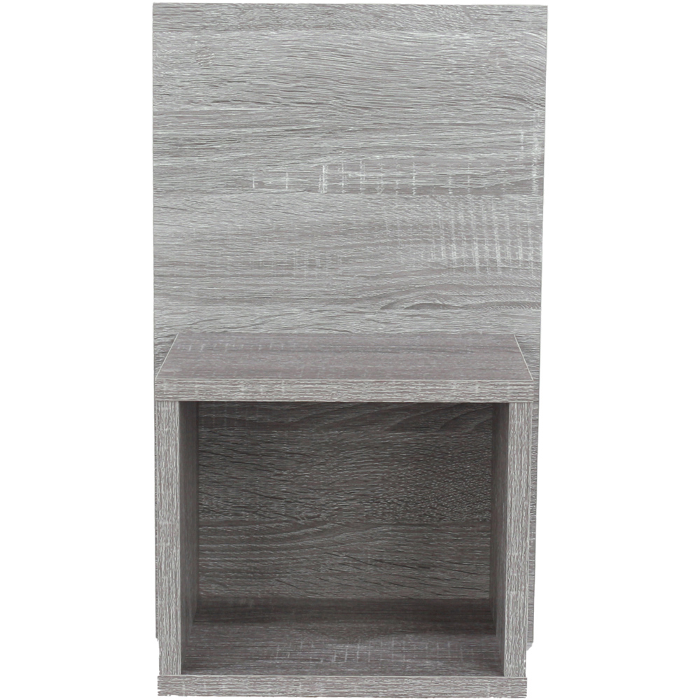 Core Products Kelly Single Shelf Grey Oak Effect Wall-Mounted Open Bedside Table Set of 2 Image 3