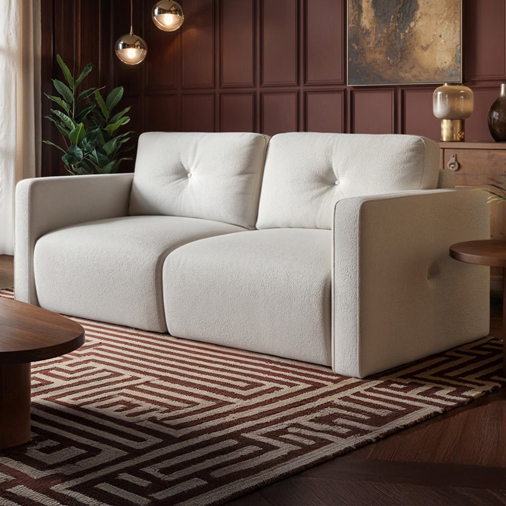 Solace+Co Wilfie 3 Seater Beige Chenille Sofa Image 1