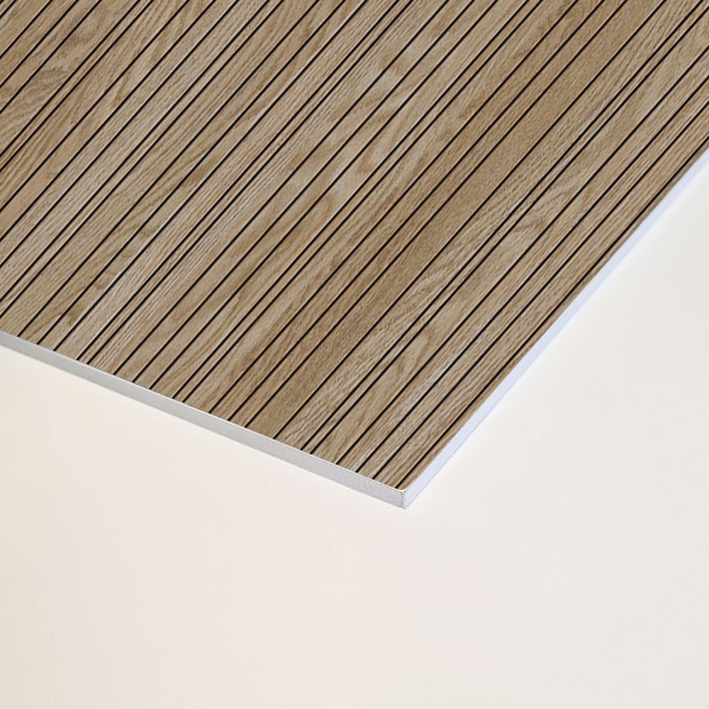 Wetwall Alloy Linear Oak Shower Wall Panel 600mm Image 3