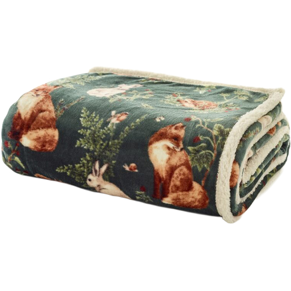 Deyongs Sage Woodland Wildlife Throw 140 x 180cm Image 1