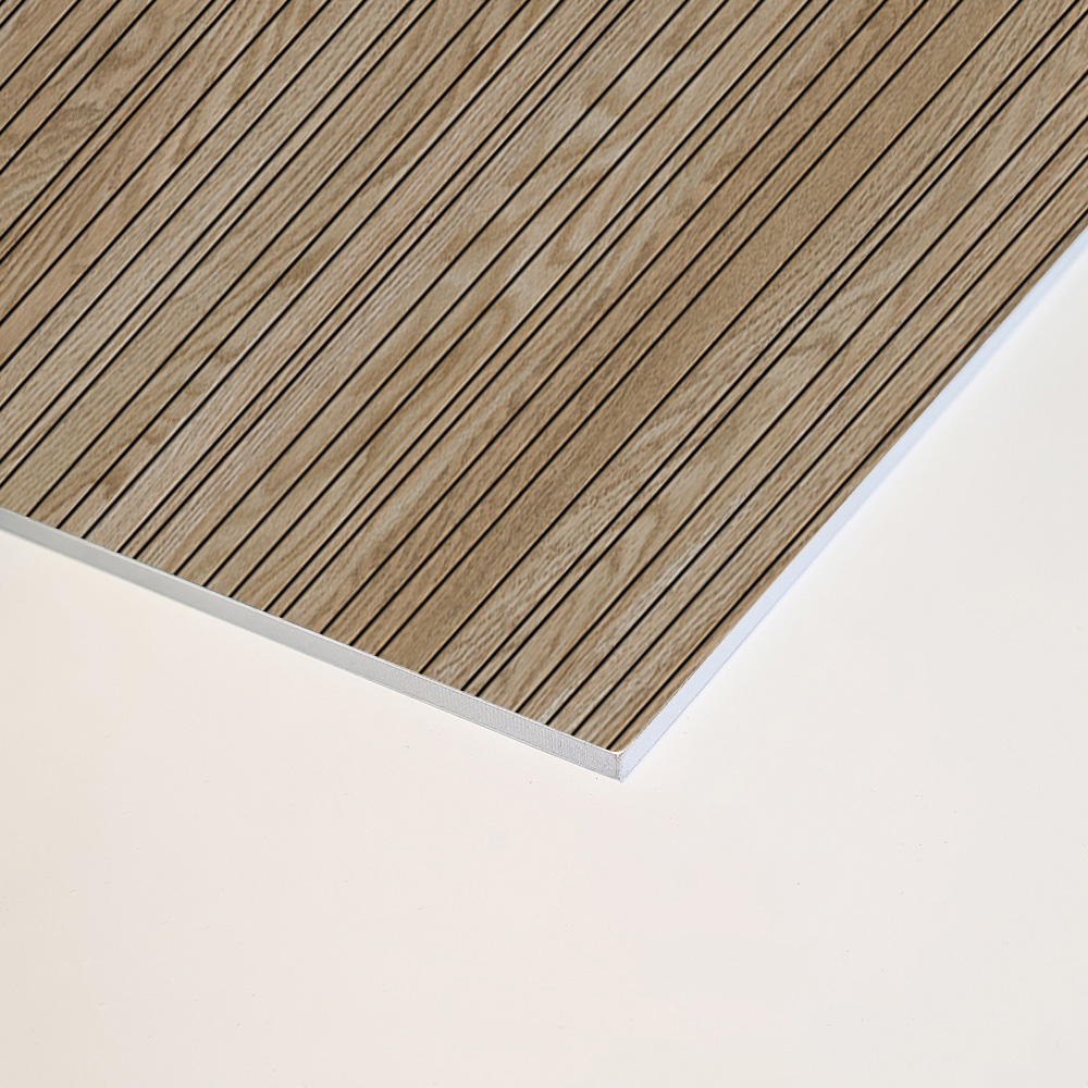 Wetwall Alloy Linear Oak Shower Wall Panel 1220mm Image 3