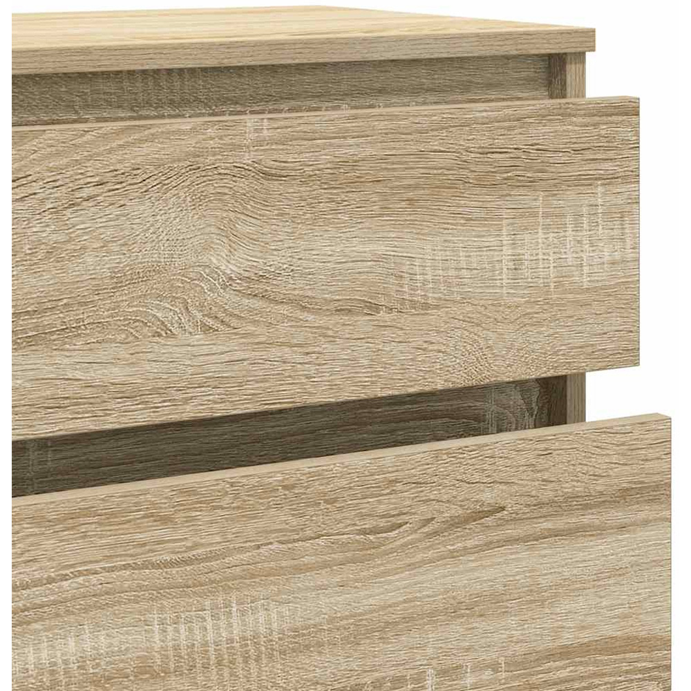 vidaXL 5 Drawer Sonoma Oak Bedside Cabinet Image 6