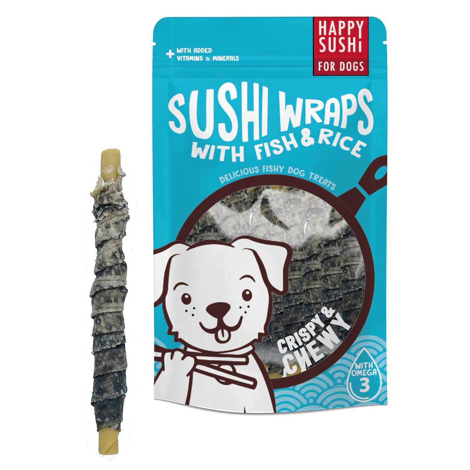 Sushi Wraps Dog Treats Fish and Rice Image 1