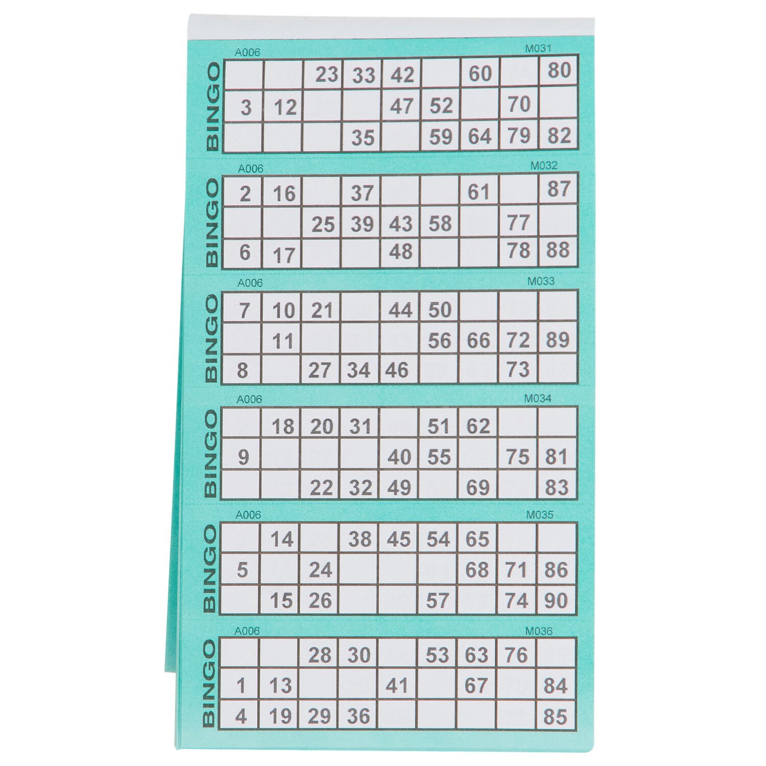 1 to 600 Bingo Tickets Book - Multicolour Image 4