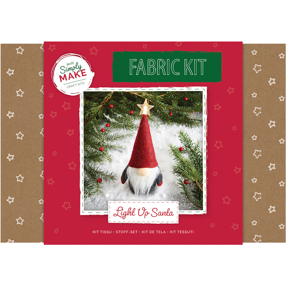 Simply Make Light Up Santa Fabric Kit Image 1