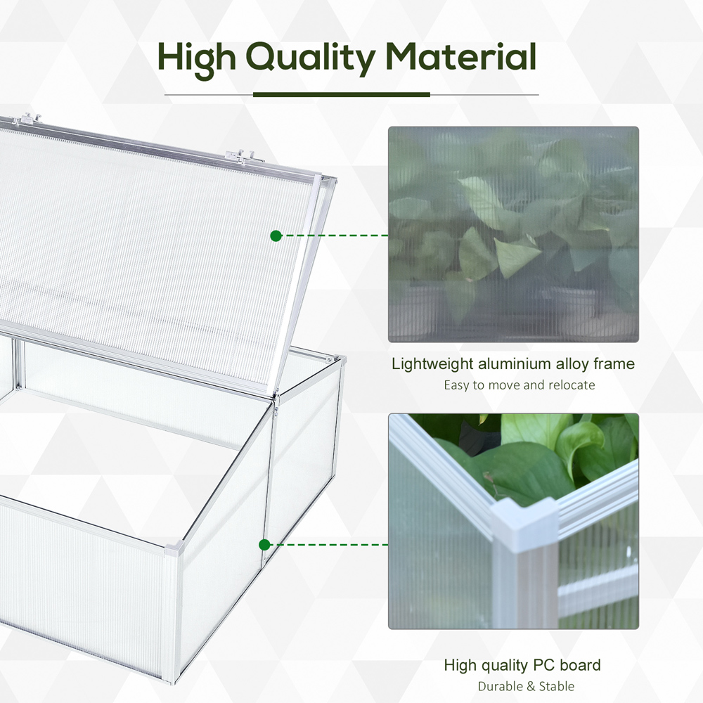 Outsunny Aluminum Polycarbonate Greenhouse Image 6