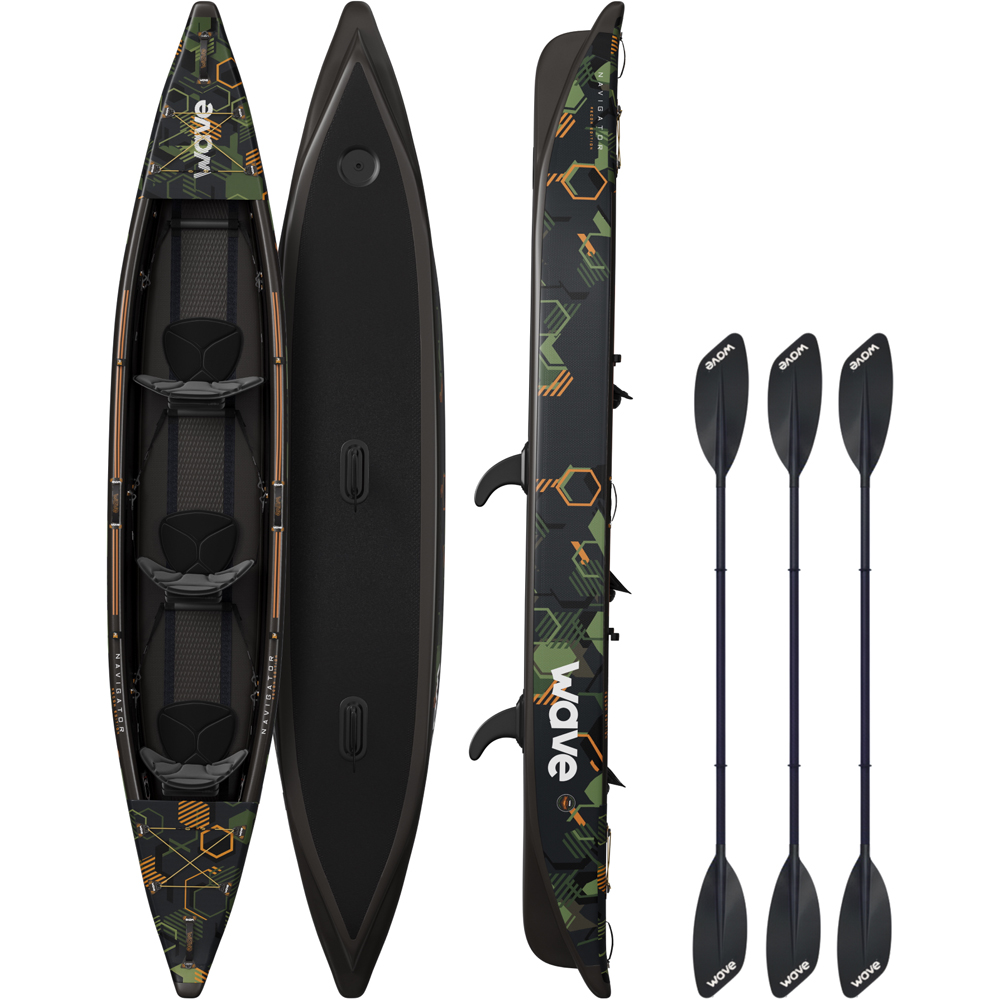 Wave Navigator 3.0 3 Person Camo Kayak Image 1
