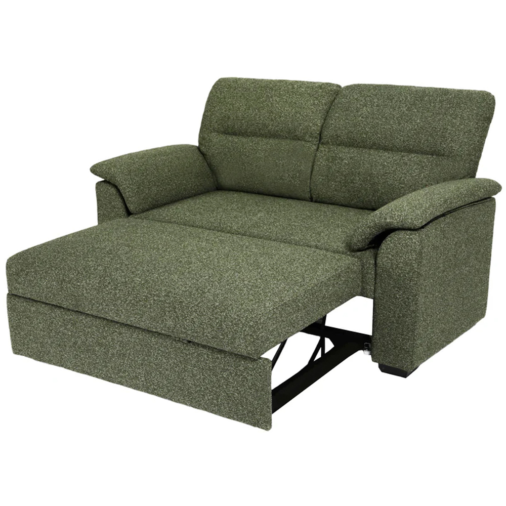HGD Tivoli 2 Seater Luxury Boucle Green Pull out Sofa Bed | Wilko