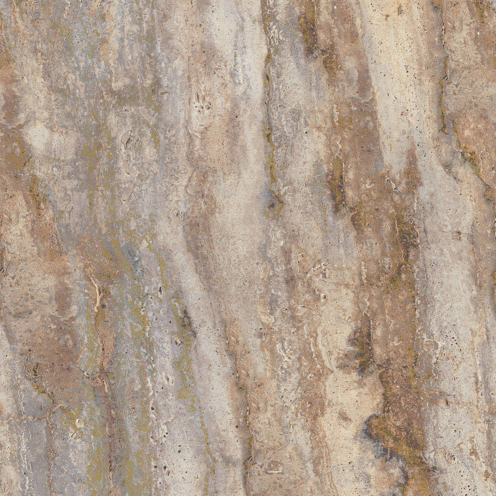 Grandeco Stone Facade Rust and Slate Wallpaper Image 1