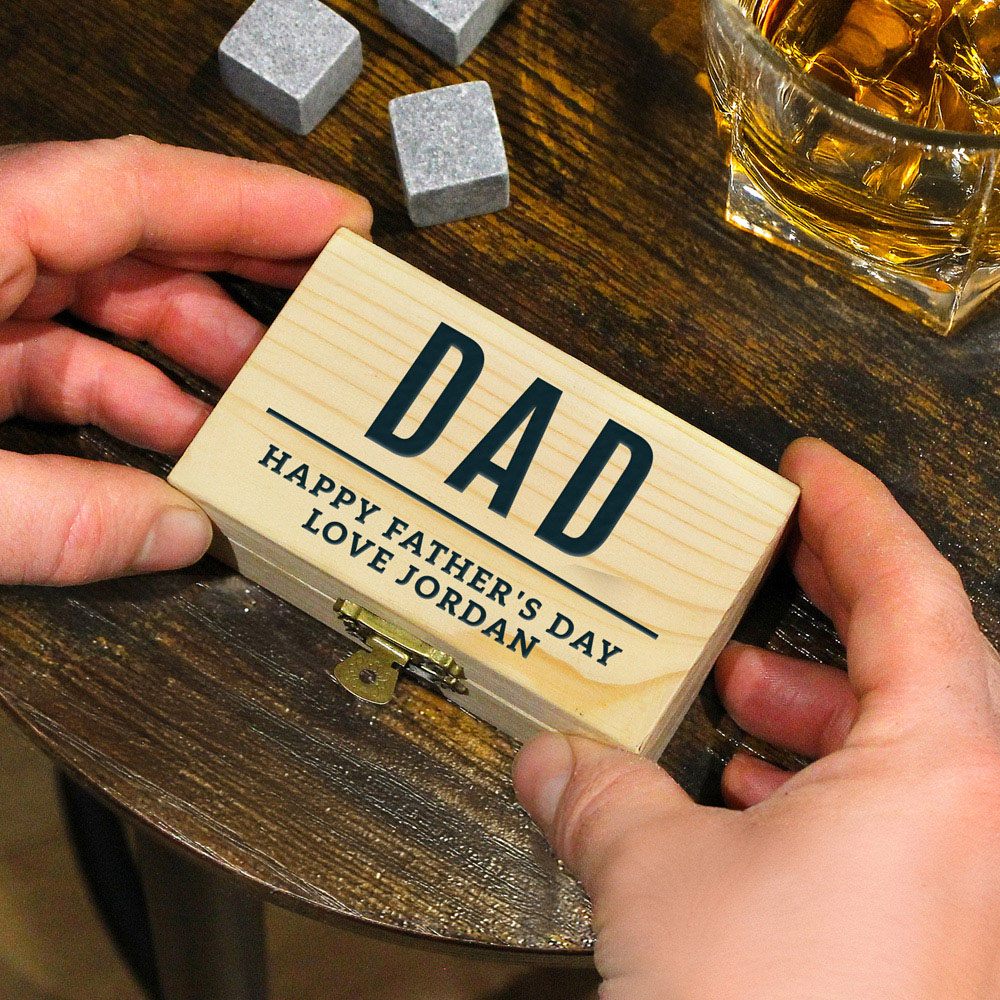 Personalised Memento Company Personalised Free Text Whisky Stones Image 4