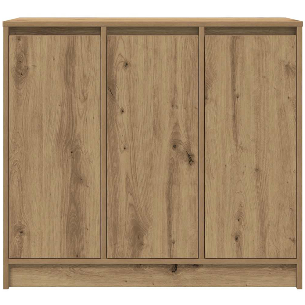 vidaXL 3 Door Artisan Oak Sideboard Image 4