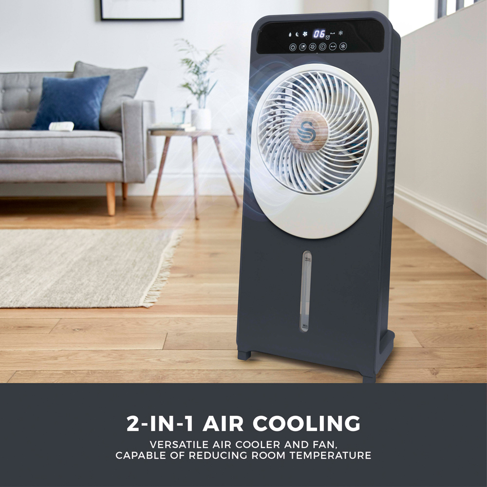 Swan Nordic 2-in-1 Slate Grey Honeycomb Filter Air Cooler 5L Image 4