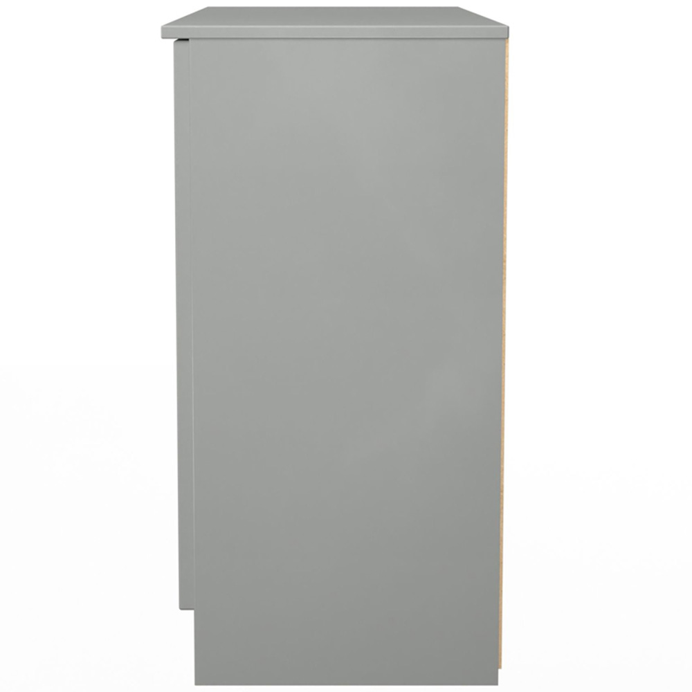 Crowndale Milan 3 Door Dusk Grey Sideboard Ready Assembled Image 3