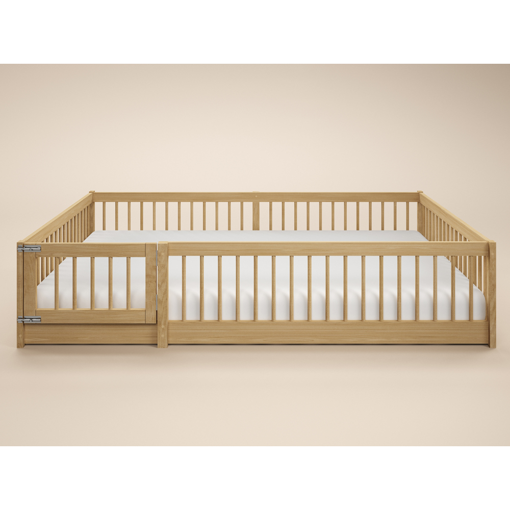 Flair Imogen Small Double Natural Montessori Toddler Floor Bed Image 2