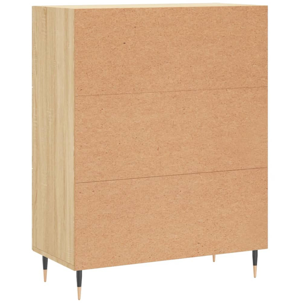 vidaXL 3 Drawer Sonoma Oak Large Sideboard Image 8