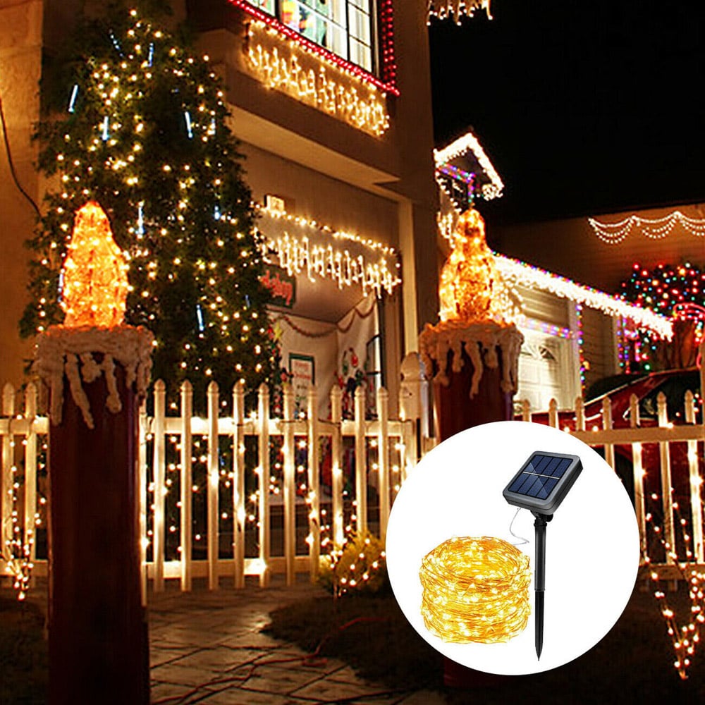 ExtraStar 50 Warm White LED Garden Solar String Light Image 2