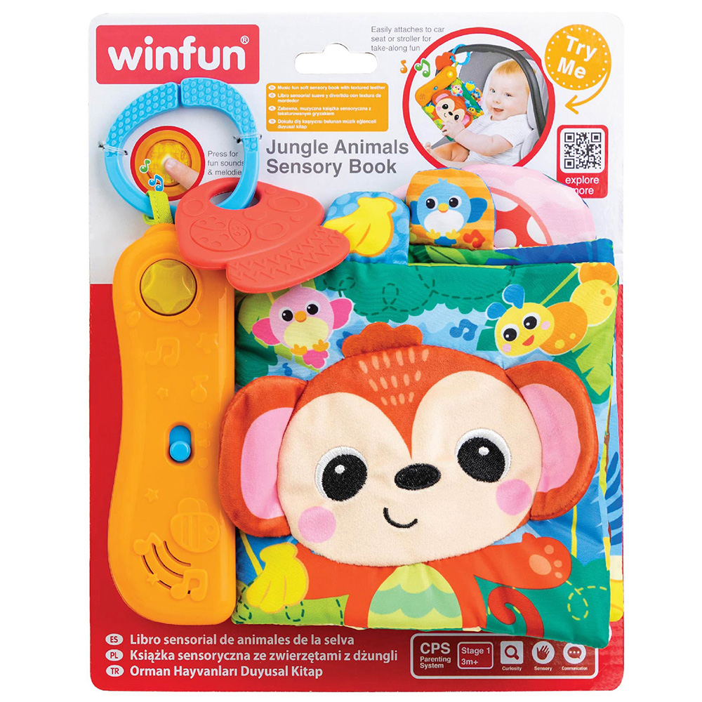 Winfun Jungle Animals Sensory Crinkle Book with Sounds Image 3