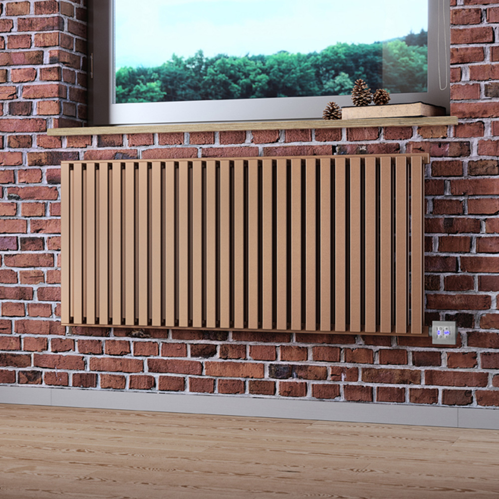 Terma Nemo 3410BTU Bright Copper Bluetooth Electric Radiator 530 x 1185mm Image 2