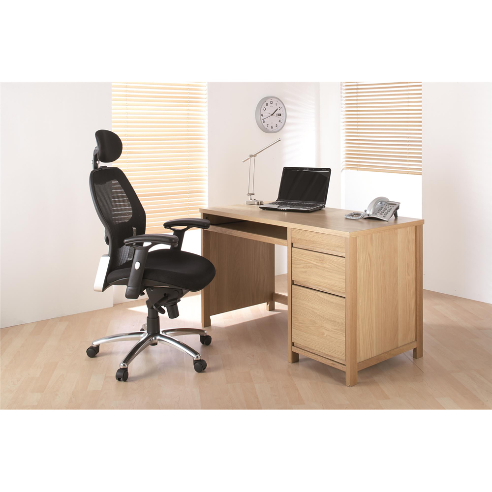 Alphason Portland Synchro Black Mesh Executive Chair Image 5