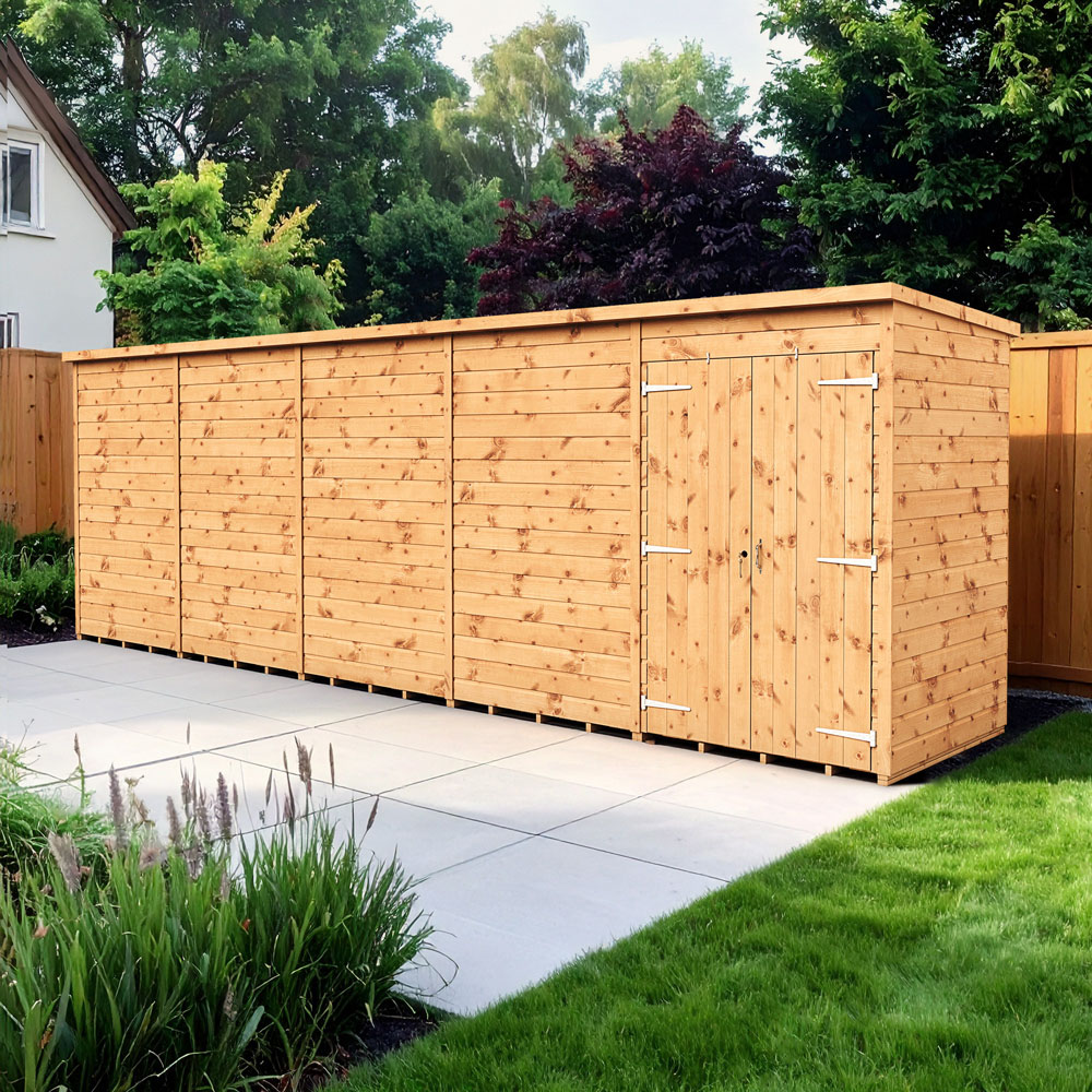 Empire Sheds 20 x 4ft Tongue and Groove Wooden Pent Garden Shed Image 2