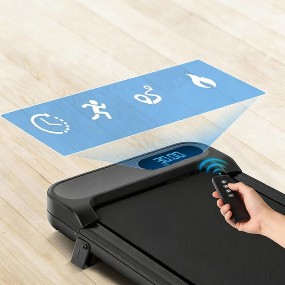 Willowmare Black Portable Treadmill with Remote and LED Display Image 6