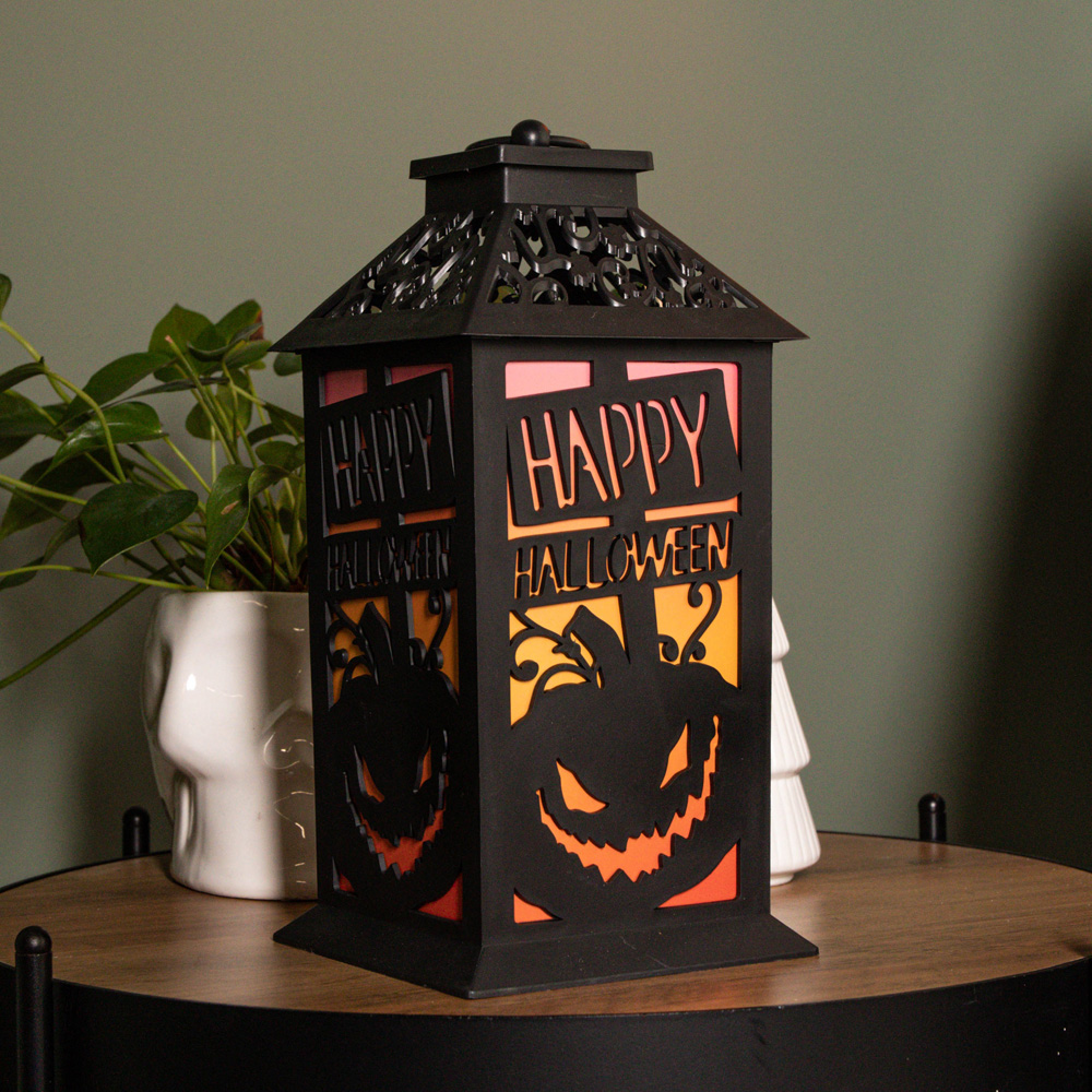 Samuel Alexander Halloween Black Light up Lantern 29cm Image 2