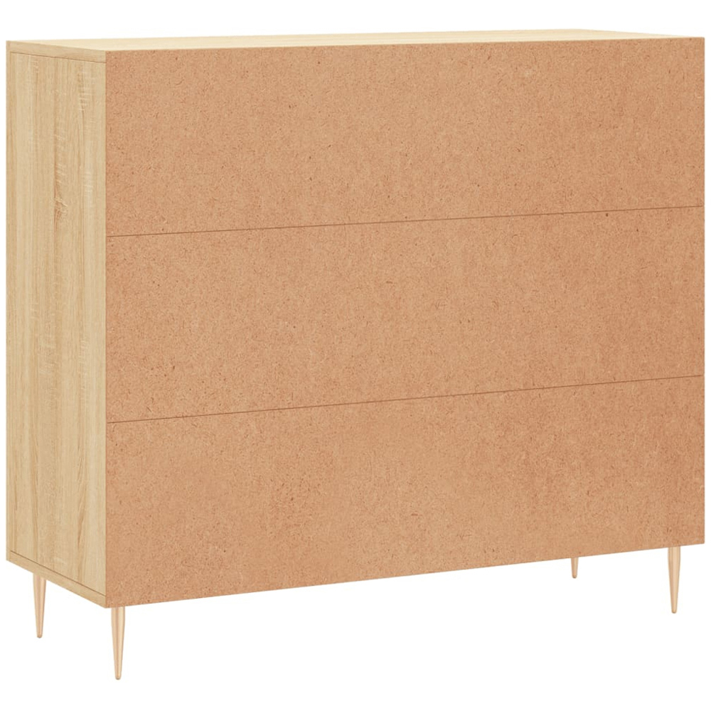 vidaXL 3 Door Sonoma Oak Sideboard Image 8