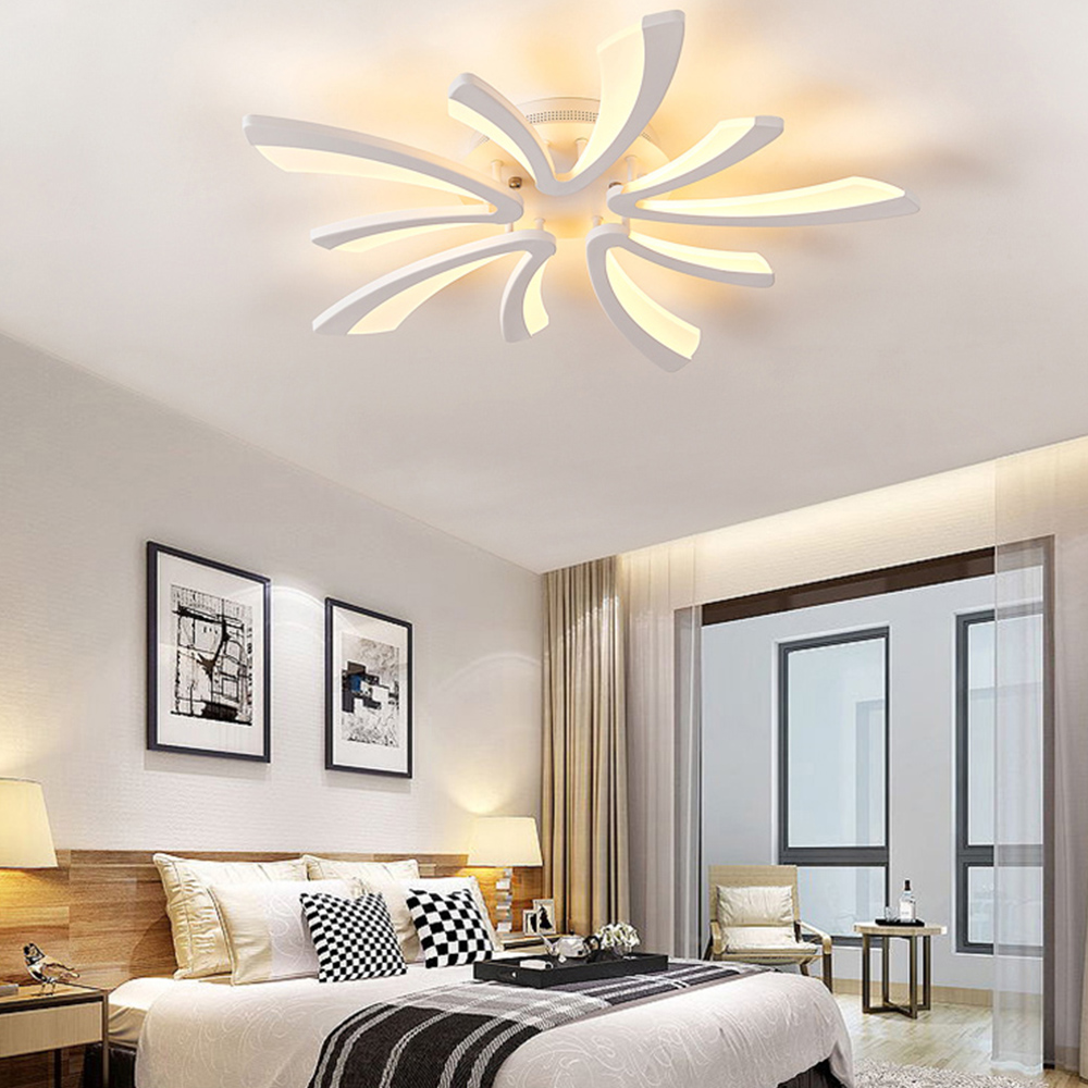 Living and Home 29 inch White V Shaped Stepless Dimming LED Ceiling Light Image 8