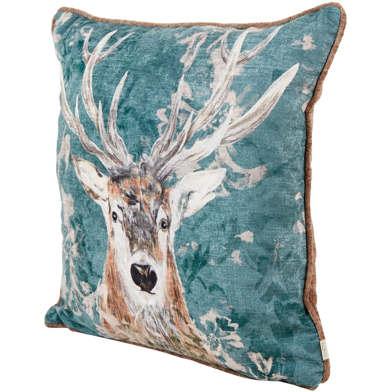 Avebury Stag Cushion - Petrol Image 3