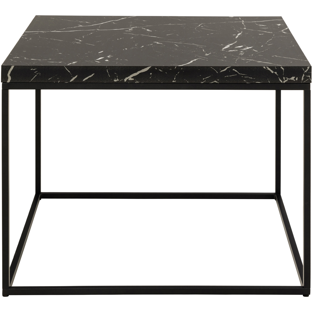 Florence Barossa Black Marble Marquina Square Coffee Table Image 3