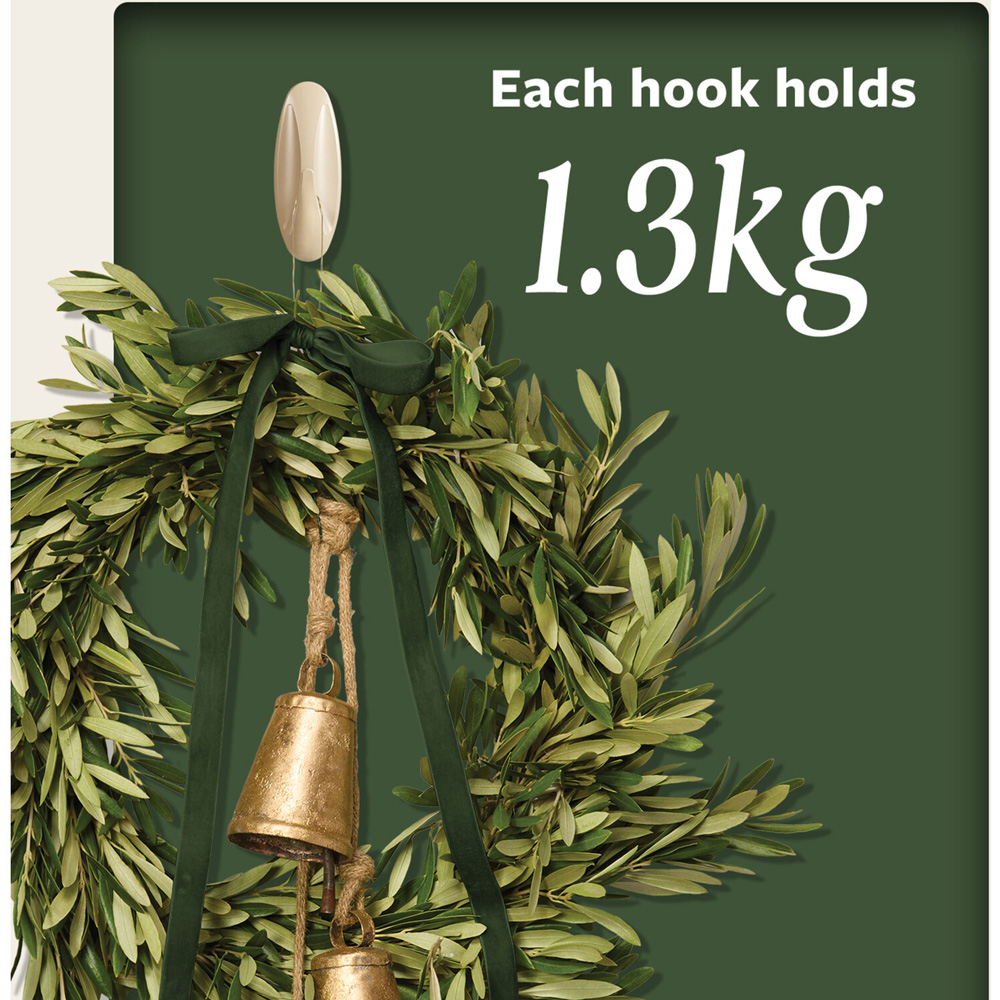 Pack of 4 Command Medium Designer Hooks Latte Image 4