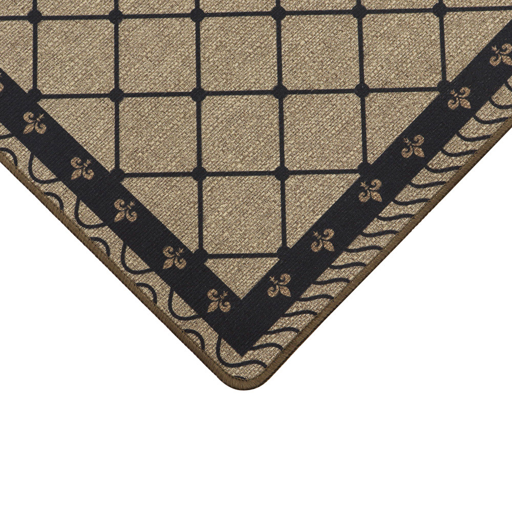 JVL Elegance Diamond Door Mat and Runner Set 50 x 75cm and 50 x 150cm