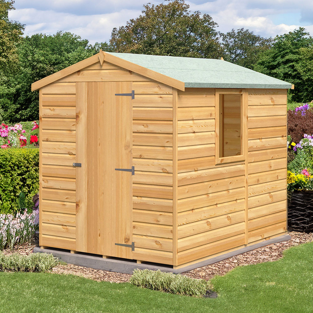 Shire 7 x 5ft Dip Treated Wooden Shiplap Shed Image 2